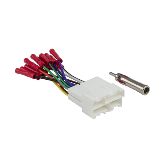 Scosche GM2AB Compatible with Select 1986 - 2005 GM Vehicles Wire Harness and Antenna Adapter Bundle