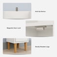 thumbnail image 4 of KAMEROUT Tall Narrow Storage Cabinet, Slim Bathroom Storage Organizer with Adjustable Shelves & 4 Leveling Feet, Freestanding Cabinet for Small Spaces, Kitchen, Living Room, White, 4 of 7