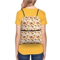 thumbnail image 4 of Rocae Pumpkins for Drawstring zipper Backpack Gym Backpack Bag for Men and Women, 4 of 6