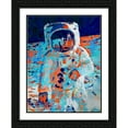thumbnail image 2 of Stephen Chambers 12x14 Black Ornate Wood Framed With Double Matting Wall Art Titled - Buzz Moon 13, 2 of 6