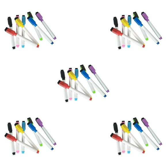 Maytalsory 8pcs / Set Stylo Tableau Blanc Coloré Stylo Marqueurs de Tableau Marqueurs dans la Gomme de Papeterie Fournit 8 Couleurs Stylo Magnétique wi 5Set