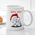 thumbnail image 3 of CafePress - Kiniart Santa Westie - 11 oz Ceramic Mug - Novelty Coffee Tea Cup, 3 of 4