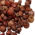 thumbnail image 6 of BLESIYA 6X 150 Pieces Vintage Assorted Printed Wooden Beads Large Hole European Beads, 6 of 8
