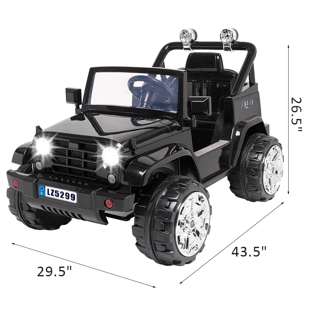 Lowestbest ?? 12V Kid Car, Electric Toy Car with Remote Control, Equipped with MP3 Player, USB port, TF Card Slot, Black (3.7mph max) Lowestbest ?? 12V Kid Car, Electric Toy Car with Remote Control, Equipped with MP3 Player, USB port, TF Card Slot, Black (3.7mph max)
