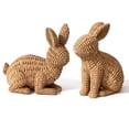 thumbnail image 2 of 1 Pcs Easter Rabbit Decor, Easter Rattan Bunny Resin Ornaments for Home Courtyard Tabletop to Enhance The Easter Atmosphere, 2 of 9