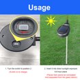 thumbnail image 3 of Artificial Luces Enchufe Tierra Solar 42 LED Mariposa Margarita 600 MAh Del IP65 Adorno Impermeable para Patio, 3 of 9