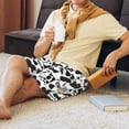 thumbnail image 2 of Daiia Cow Mens Woven Stretch Pajama Short,Short Pajama Pants-XX-Large, 2 of 7