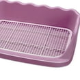 thumbnail image 7 of Mesh Dog Toilet Pet Training with Protection Wall Every Side No Litter Pan Puppy Training Tray Pee Pad Holder Indoor Dog Potty Tray Pink, 7 of 7