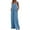 Blue, variant on Aayomet Womens Jumpsuits Casual Long Jumpsuit Strap Solid Casual Button Romper Women Pocket Playsuit Women's Jumpsuit,Blue L