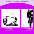 thumbnail image 5 of Vaisoeny Double Bass Drum Pedal, Single Chain Double Bass Pedal, Double Kick Pedal for Bass Drum，Drum Set Kit and Electronic Drums (V-FK15), 5 of 5