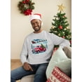 thumbnail image 2 of Santa's Sleigh And Ride Xmas Men's Sweatshirt, 2 of 4