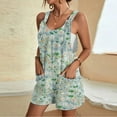 thumbnail image 2 of Drses Womens Summer Casual Loose Tank Romper Sleeveless Crewneck Jumpsuit Shorts Romper with Pockets, 2 of 5