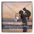 thumbnail image 2 of To My Daughter Heart to Heart From Dad Forever Necklace w Message Card, 2 of 7