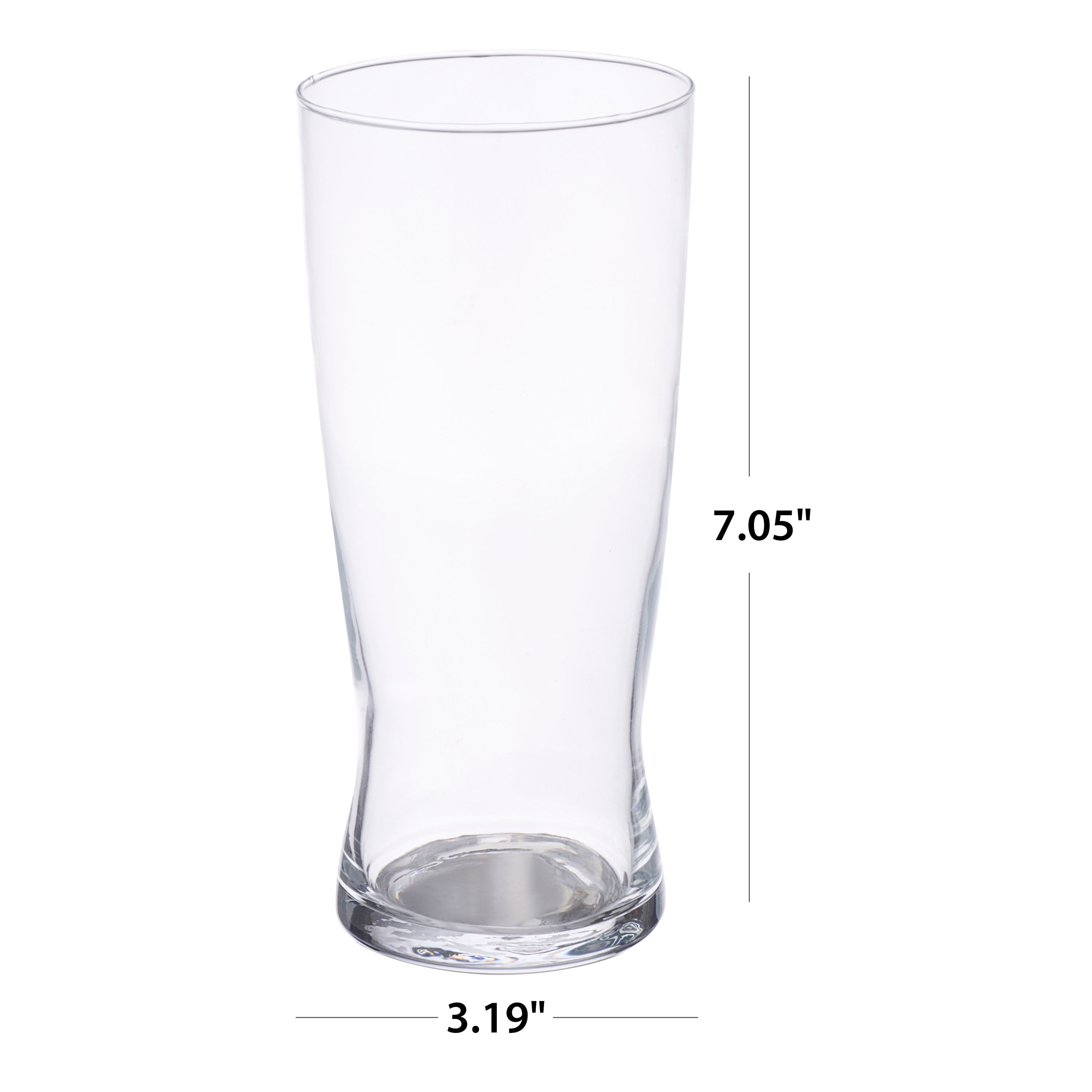 Better Homes & Gardens Glass 20-Ounce Pilsner Glass, Clear