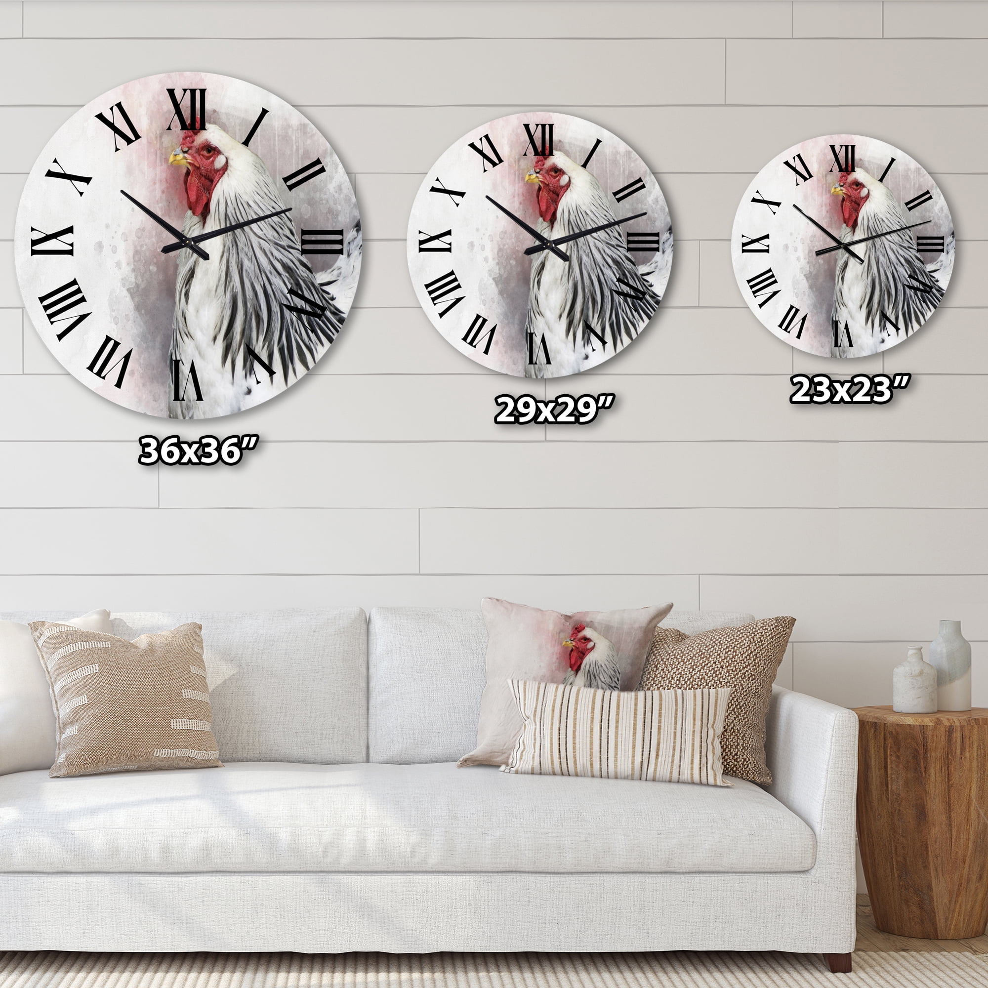 Designart 1 in Quartz Traditional Wall Clock