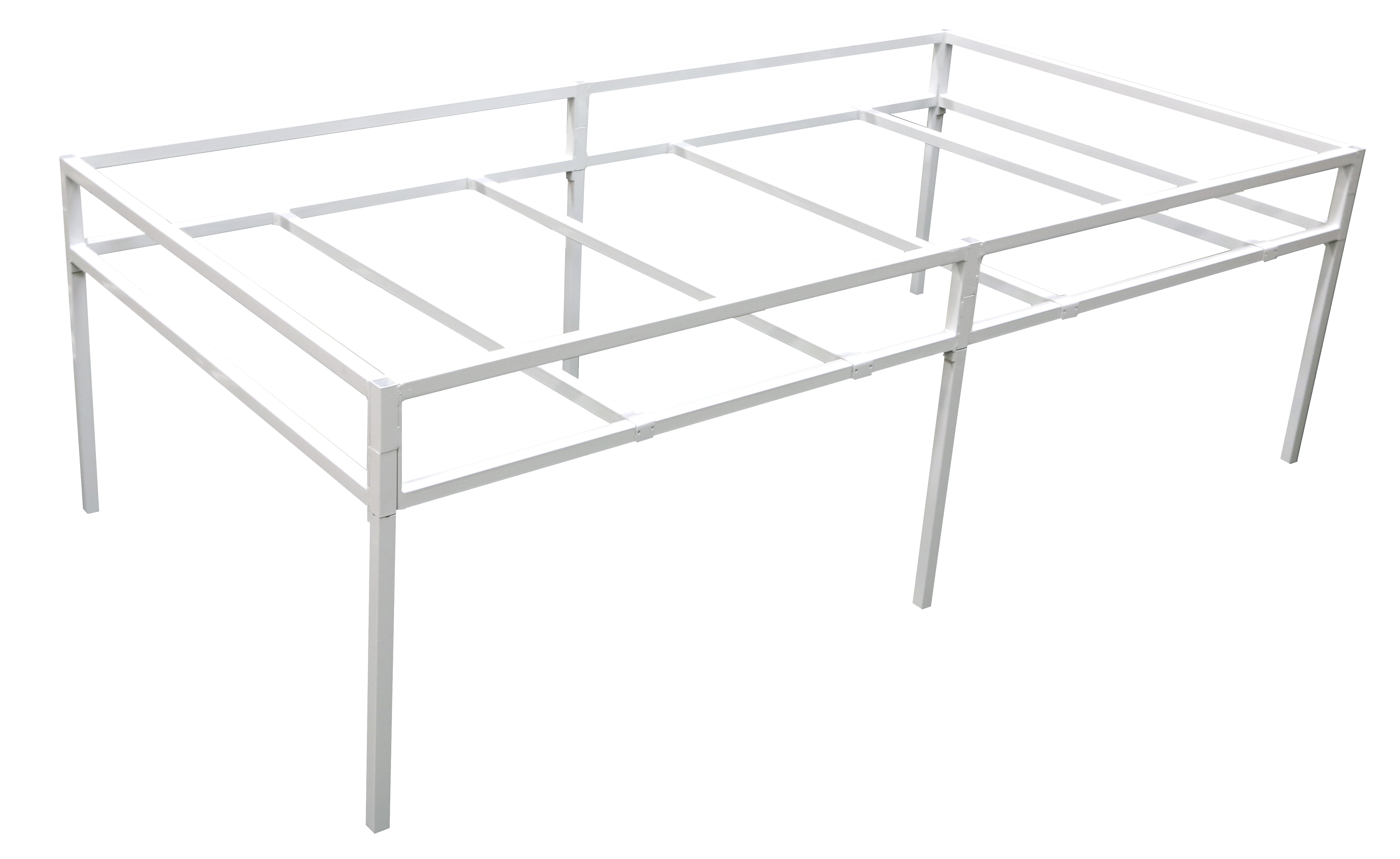 Fast Fit Tray Stand 3' x 6' Toolless Assembly For Hydroponics, White