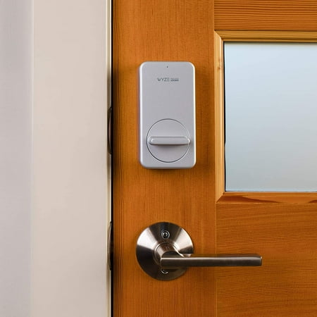 Wyze - Lock Smart Lock Wi-Fi Retrofit Deadbolt with App/Keypad/Voice Assistant Access - Silver