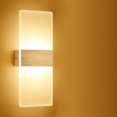 thumbnail image 2 of Aplique de Pared LED NQ 12W Iluminación Interior Acrílico Blanco Cálido, 2 of 4
