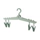 thumbnail image 2 of Organizador portátil de percha plegable | Percha de ropa de viaje que ahorra espacio | Plástico duradero | Gancho ajustable | Multifuncional para el hogar y el camping | Amarillo/Verde/Blanco, 2 of 6