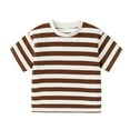 thumbnail image 4 of Zshosam Toddler Boy Toddler T-Shirt Boy Girl Shirt Graphic Tee Short Sleeve Tops Size 5T 6T,(Coffee 5-6 Years), 4 of 4