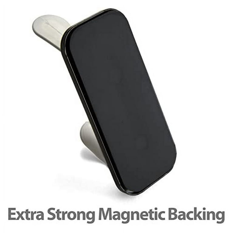 Officemate Magnetplus™ Magnetic Double Coat Hook, Black/White