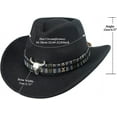 thumbnail image 2 of Classic Womens Western Cowboy Cowgirl Hats with Wide Belt, 2 of 5