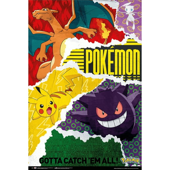 Pokemon - TV Show / Gaming Poster (Gotta Catch Em All - Montage) (Size 24 x 36")