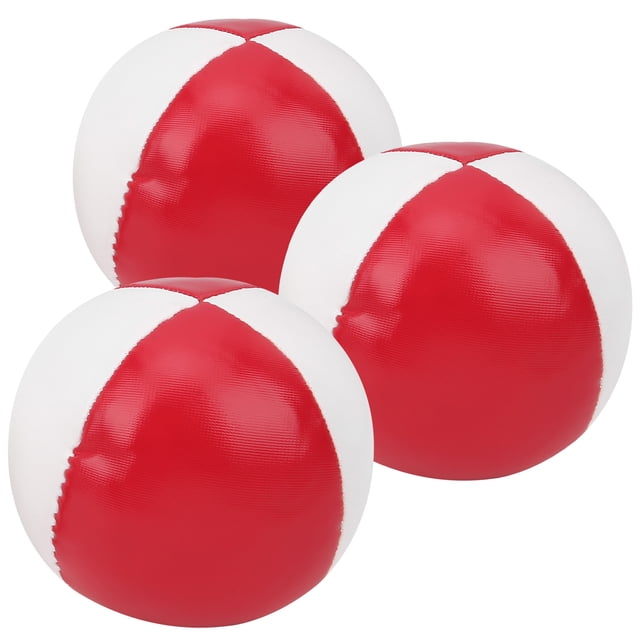 Juggling Balls For Beginners, Juggling Balls Soft Indoor Leisure Professionals Portable Performance Soft Easy Juggle Balls For Entertainment For Office Leisure Red White