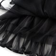 thumbnail image 3 of SWSMCLT Women's Pleated Tulle Skirt Calf Length Tulle Fall Spring Flowy Skirt A Line Summer Layered Elegant Black Small-Large, 3 of 4