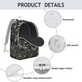 thumbnail image 4 of Dark Goth Moon and Star Backpack, Durable School Bag with Mystical Celestial Sky and Lunar Constellation Print, 4 of 5