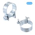 thumbnail image 3 of Uxcell 17-19mm Mini Fuel Injection Hose Clamp Zinc Plated Steel Fuel Line Clamp 20 Pack, 3 of 5