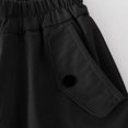 thumbnail image 4 of Tao Tao Cargo Pants for Girls Parachute Baggy Joggers Pants Kids Solid Color Clothes With Pockets Black 14 Years, 4 of 7