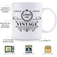 thumbnail image 5 of 1985 Birthday Gifts for Women Men - 1985 Vintage 11 oz Coffee Mug - Great 1985 Birthday Gifts for Friend Sister Brother Coworker (1985 Birthday Gift), 5 of 7