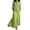 Green, variant on Women's Two Piece Skirt Set, Sleeveless V-Neck Tank Top and Split Maxi Skirt with Pockets, Casual Summer Flowy Outfit, Elegant Suit for Travel Daily Wear Black L