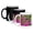 Multicolor, variant on 3drose, Ruby-throated Hummingbird Male Feeding on Petunias, Texas, Usa., 11oz Two-tone Black Mug
