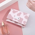 thumbnail image 4 of KAKOWELY Cartera Con Patrón De Vaca En Cuero PU Rosa Ideal Para Regalos Y Almacenamiento, 4 of 6