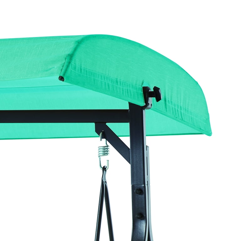 Mainstays Forest Hills 3 Seat Cushion Canopy Porch Swing Teal