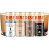 RISE Brewing Co. | Nitro Cold Brew Variety Pack (12 7 fl. oz. Cans [3 Original Black, 3 Oat Milk Latte, 3 Oat Milk Mocha, 3 Classic Latte]) - USDA Organic, Non-GMO | Clean Energy & Refreshingly Smooth