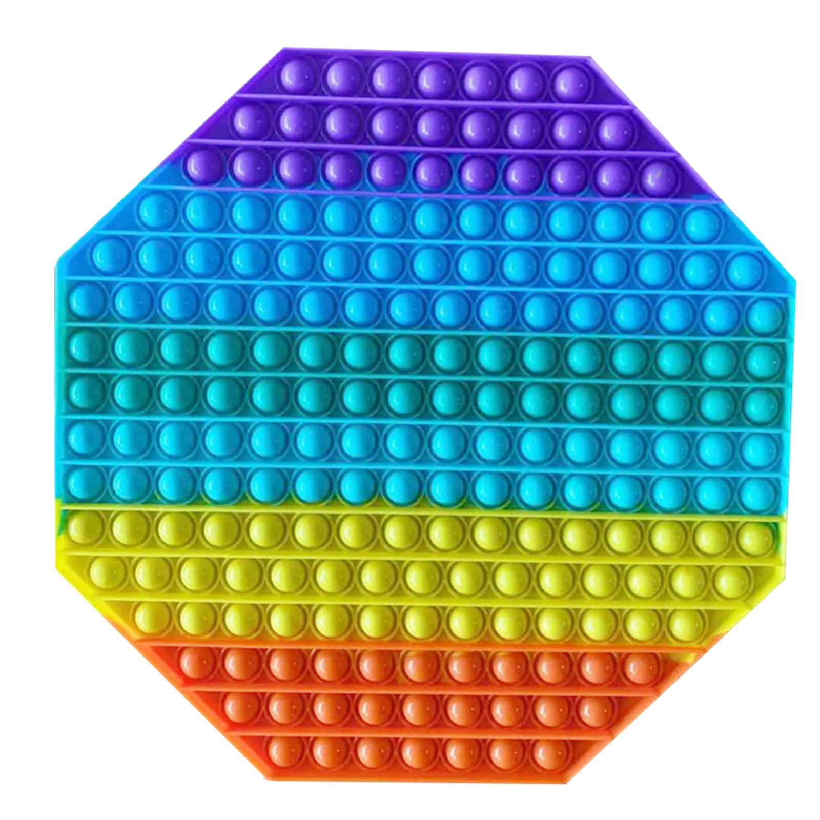 Rainbow Jumbo Popet Bubble Large Size Popper Fidget Toys Stress Reliever 30*30cm 
