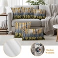 thumbnail image 6 of Fall Branch Trees Outdoor Waterproof Pillow Covers, Bare Root Tree Autumn Forest Decorative Square Throw Pillowcase Sofa Cushion Sham for Patio/Couch/Chair, 24"x24" 2 Pack, 6 of 8
