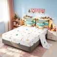 thumbnail image 4 of Erosebridal Christmas July Twin Bedding, Santa Beach Bedding Comforter Set, Cyan Peach, Christmas Reversible, 7-Piece, 4 of 6