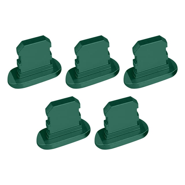 ziyahi Pack of 5 Mobile Phone Stopper Dust Proof Micro USB Cap Portable Smartphone Anti-dust Mini Small Replacement for iPhone 12ProMax Green
