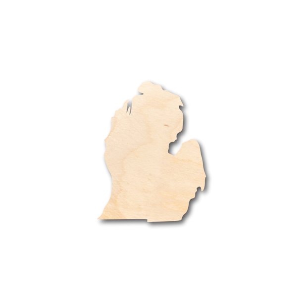 Unfinished Wood Michigan Lower Peninsula Shape Craft up to 36" DIY