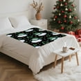 thumbnail image 6 of Steadline Festive Christmas Blanket - 100x75cm Soft Polyester Throw with Holiday Gift Box Pattern for Sofa Bed Couch Decor Winter Warmth Seasonal Home Decoration, 6 of 7