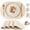 Ivory-Beige, variant on PROMATTOO Placemats Set of 6, Waterproof Heat Resistant Faux Leather Oval Table Mats,Sage Green