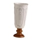 thumbnail image 4 of Jarrón de Cerámica de Base de Madera con Diseño Clásico Francés Florero Decorativo para Arreglos Florales Adecuado para Sala de Estar Dormitorio, 4 of 9