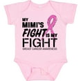 thumbnail image 3 of Inktastic My Mimi's Fight is My Fight Breast Cancer Awareness Boys or Girls Baby Bodysuit, 3 of 5