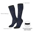 thumbnail image 4 of Naloa Navy Dark Blue Thigh High Socks Extra Long Stretchy Sock Women Over Knee High Opaque Stocking Daily Wear, 4 of 6