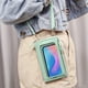 thumbnail image 4 of Bolso bandolera para teléfono con pantalla táctil para mujer | Minibolso de piel sintética con pantalla transparente y puerto USB | Ranuras para tarjetas de crédito y monedero con cremallera, 4 of 6