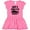 Raspberry with Polka Dots, variant on Inktastic Dads Lil Racing Buddy Girls Baby Dress